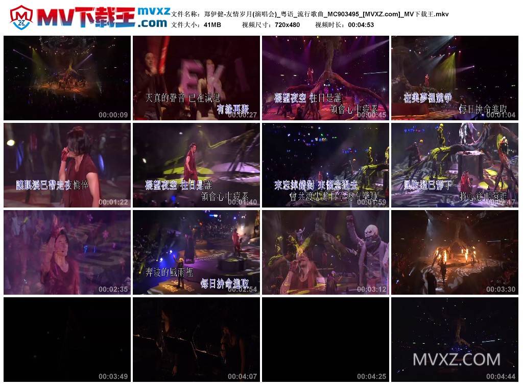 郑伊健-友情岁月(演唱会)_粤语_流行歌曲_MC903495